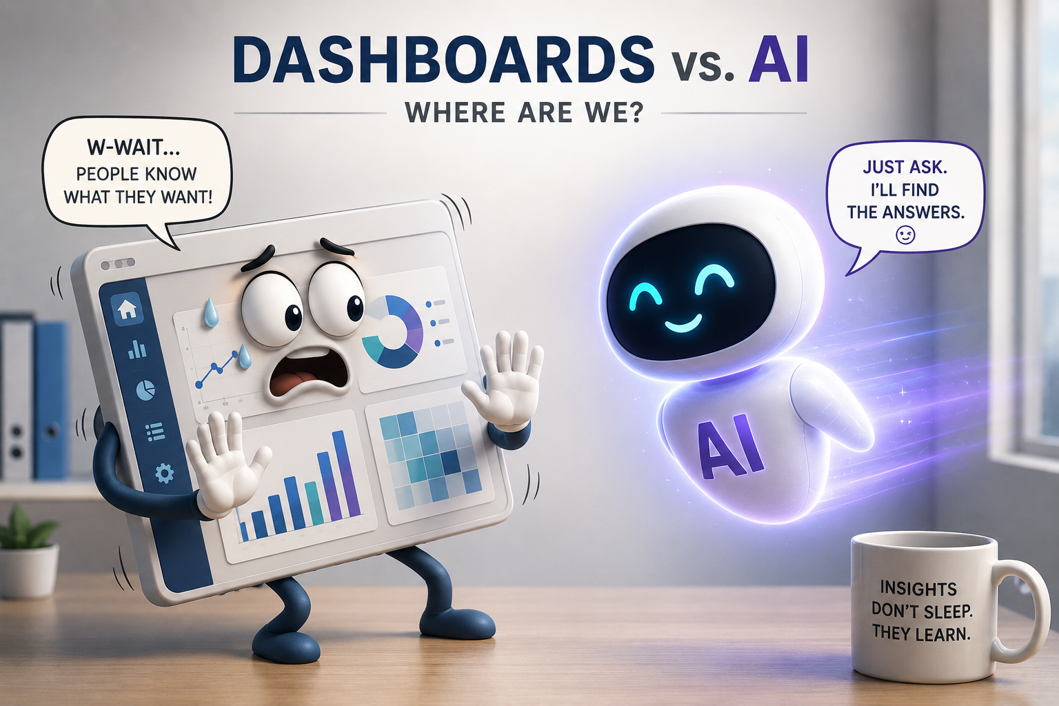 Dashboards vs AI image
