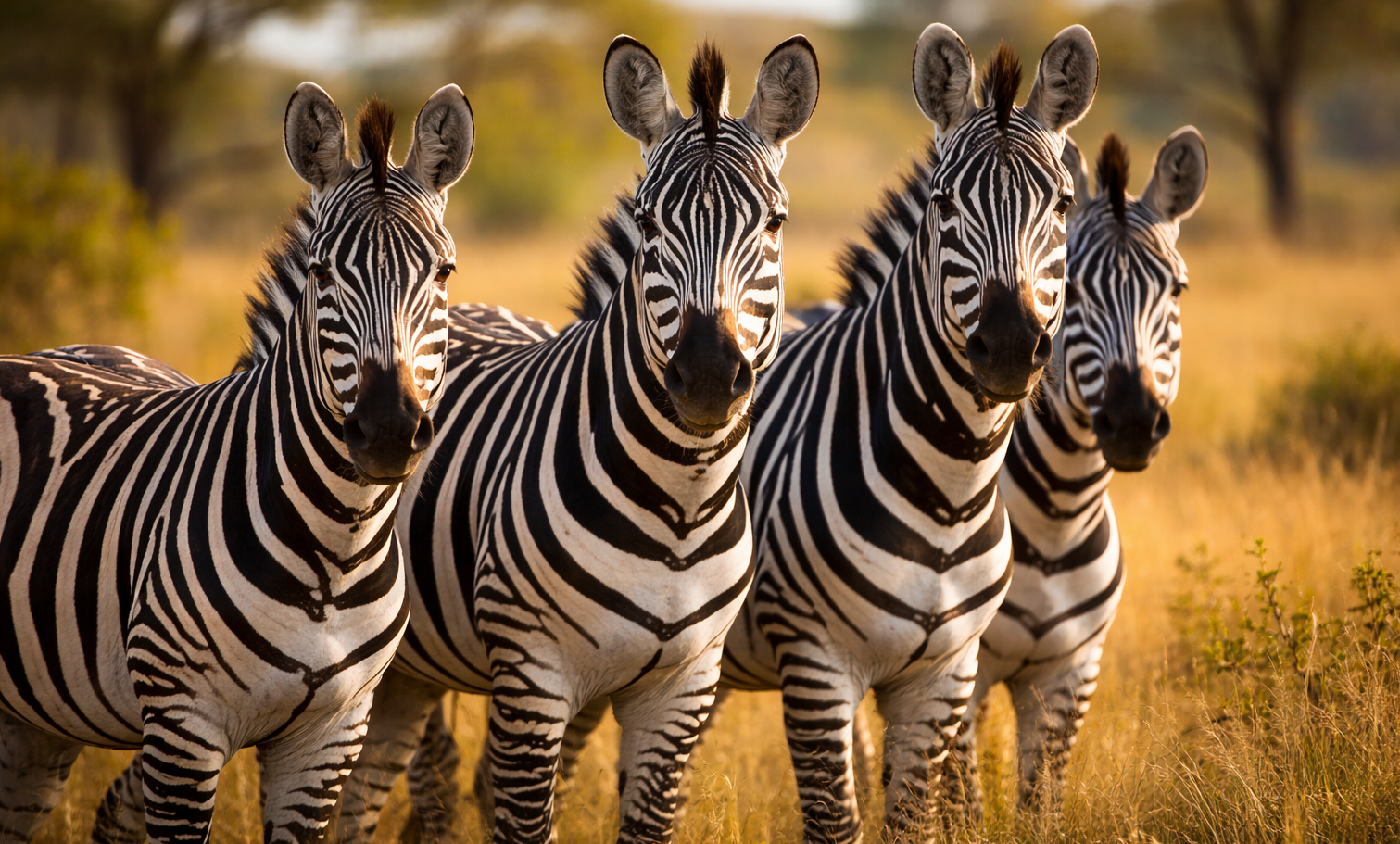 Zebras representing rare diseases